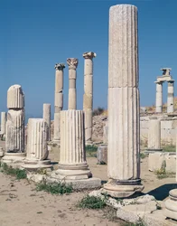 Detail of the columns on the Upper Market Agora